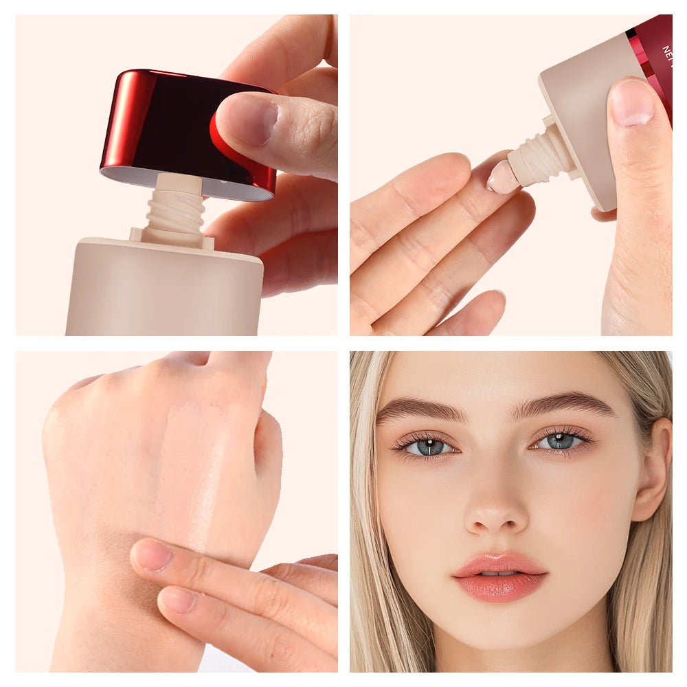 Blur Base Balm with Applicator Brush for Smooth Matte Finish - 5