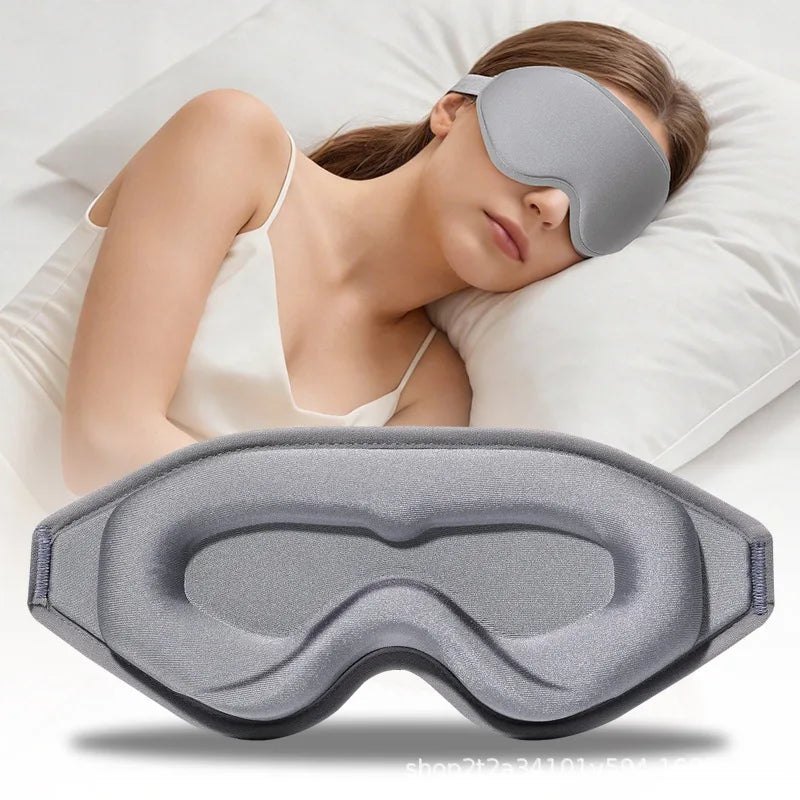 3D Contoured Memory Foam Sleep Mask for Total Light Blocking