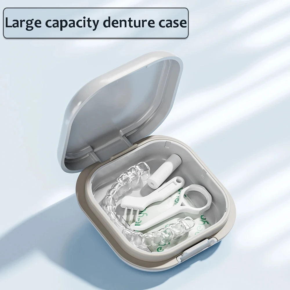 Portable Orthodontic Aligner and Denture Storage Case