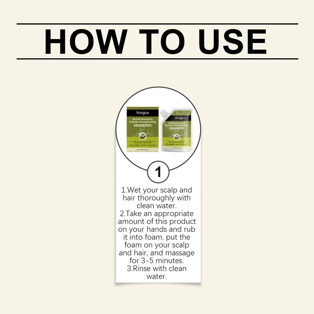 Herbal Rosemary and Biotin Strengthening Shampoo 100ml