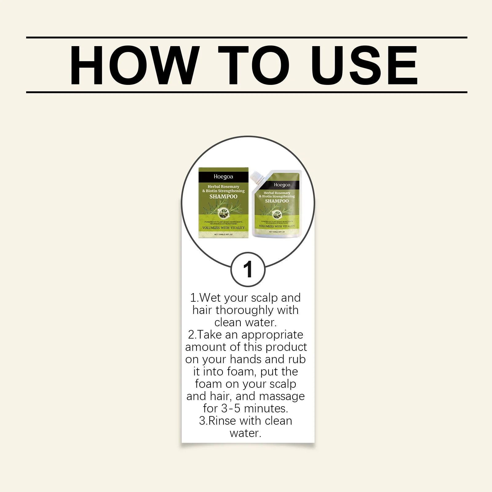Herbal Rosemary and Biotin Strengthening Shampoo 100ml