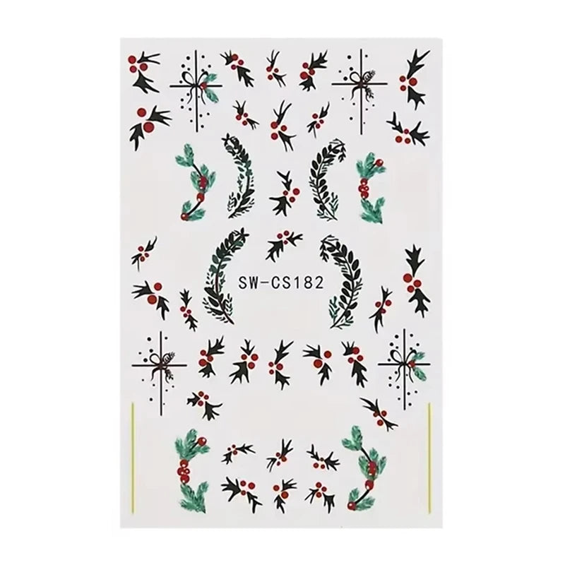 3D Christmas Cartoon Nail Art Stickers