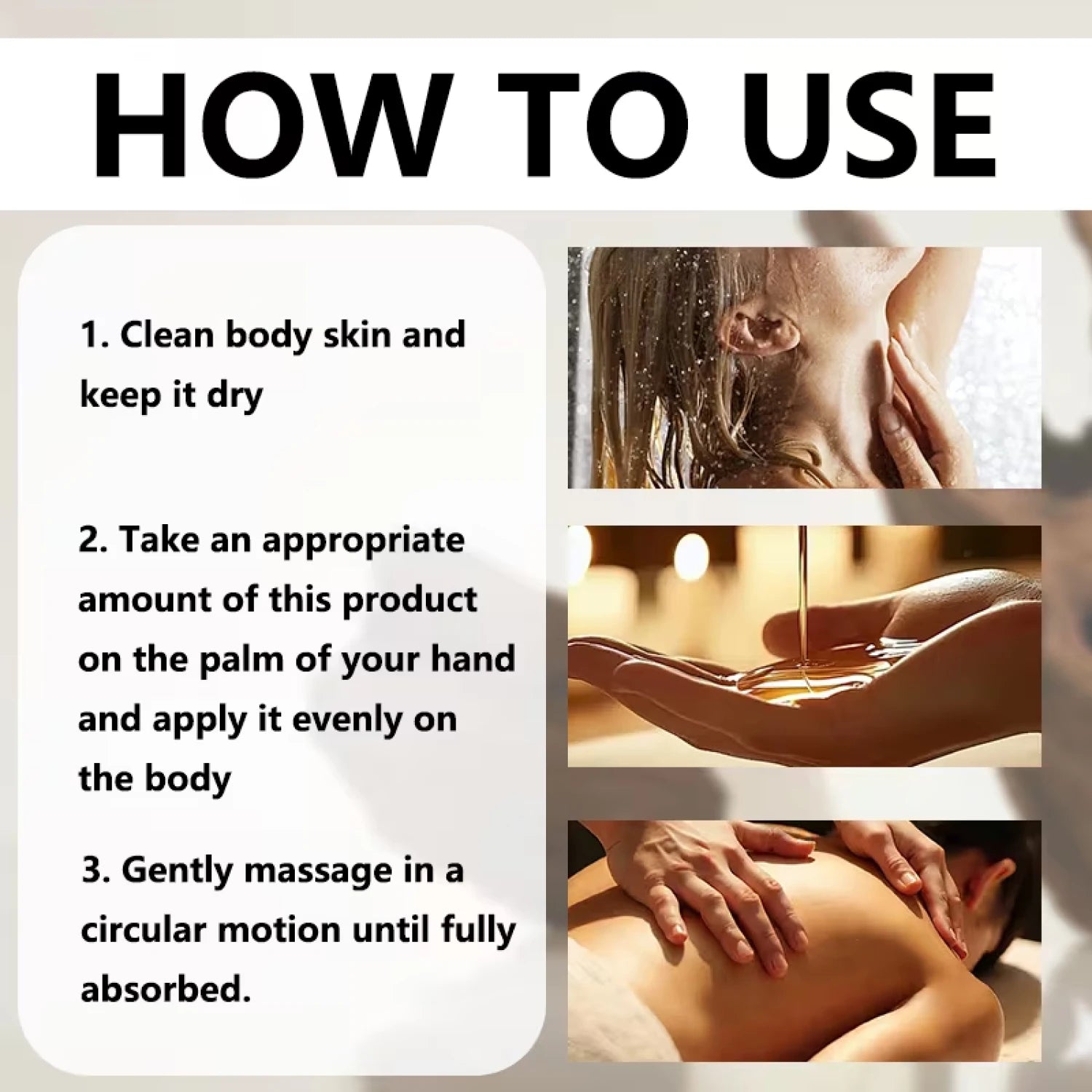 Water Ice Levin Collagen Castor Oil Magnesium Body Massage Oil - 8