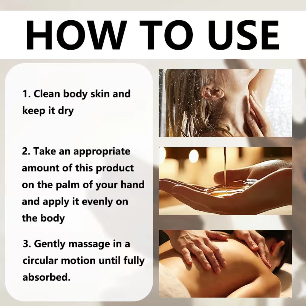 Water Ice Levin Collagen Castor Oil Magnesium Body Massage Oil