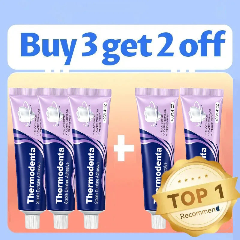 Thermoplastic Denture Adhesive Gel for Comfortable Secure Fit