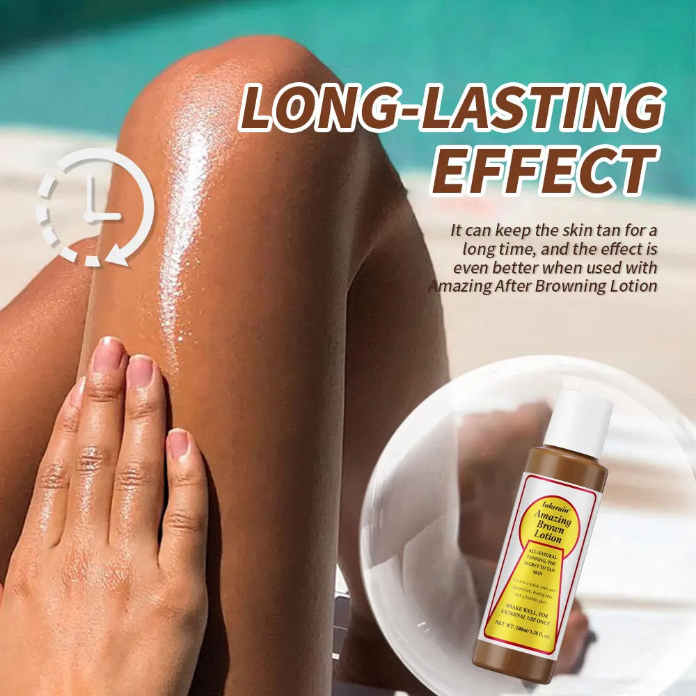 Sunless Tanning Body Lotion for Deep Bronze Glow