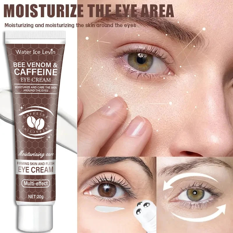 Caffeine Eye Cream for Dark Circles Puffiness and Wrinkle Reduction