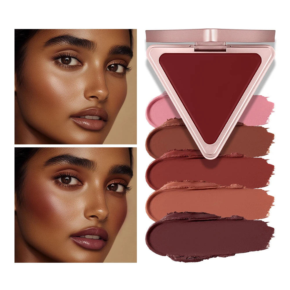 Long-Lasting Matte Satin Cream Blush for Natural Cheek Color