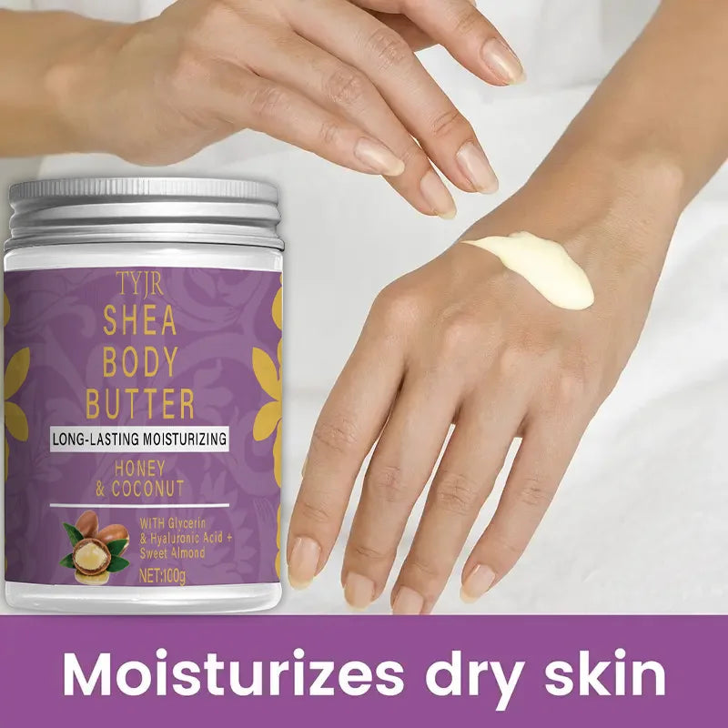 Organic Shea Body Butter Cream Moisturizing Skin Nourishing Treatment
