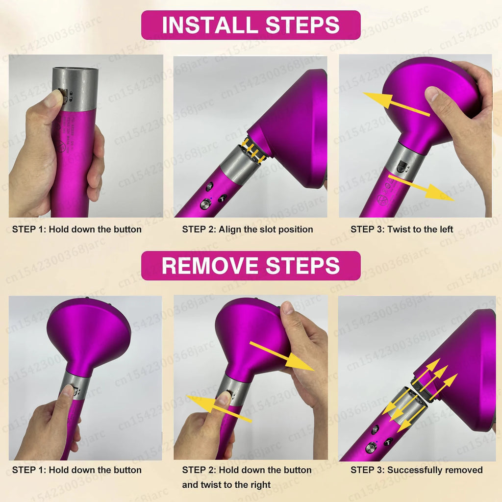 Hair Styler Nozzle Attachment for Dyson Airwrap HS01 HS05 and X9