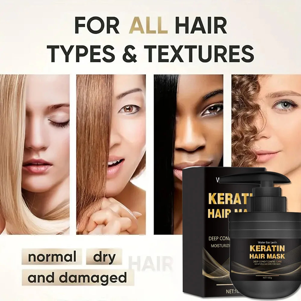 Keratin Hair Mask 100g Repairing Treatment for Damaged Frizzy Hair