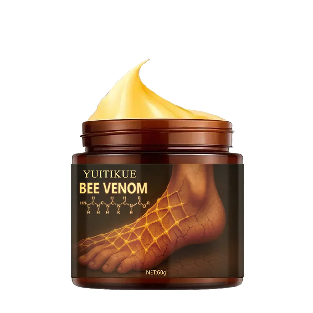 YUITIKUE Bee Venom Foot Cream Moisturizing Repair for Cracked Heels 60g