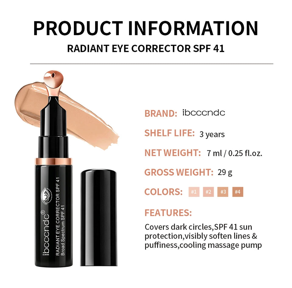 Hydrating SPF 41 Under Eye Corrector Concealer for Dark Circles