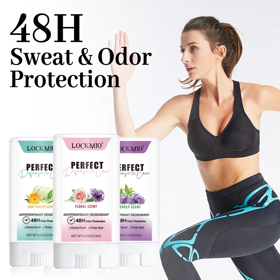 Lockmio 48H Antiperspirant Deodorant Stick Long Lasting Sweat Protection - 1