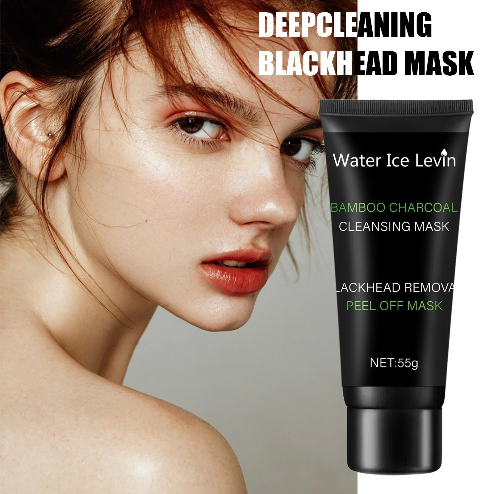 Water Ice Levin Bamboo Charcoal Peel Off Mask for Blackhead Removal - 7