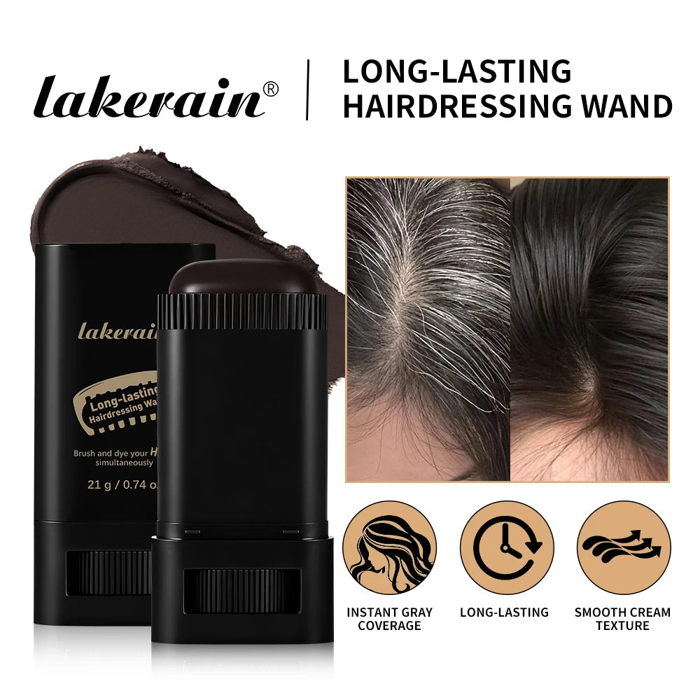Temporary Hair Root Touch Up Stick for Gray Coverage
