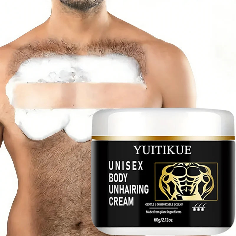 YUITIKUE Unisex Hair Remover Cream Gentle Body Depilatory 60g