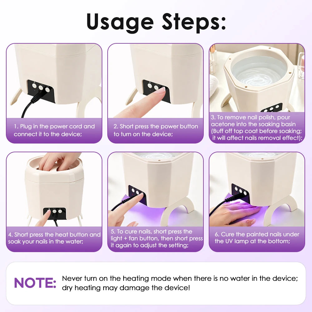 2-in-1 Electric Gel Nail Polish Remover and Dryer