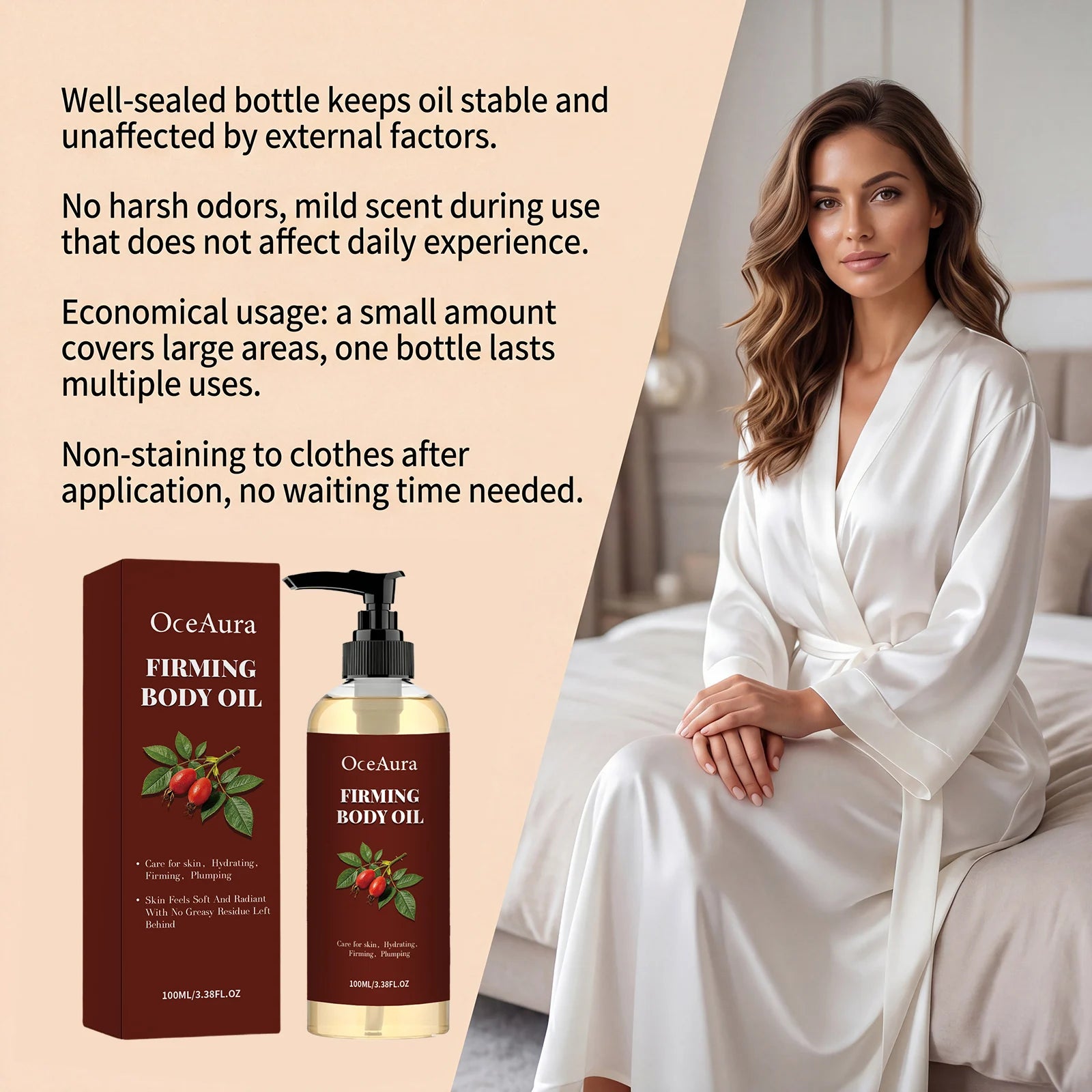 Hydrating Firming Body Oil for Skin Tightening and Elasticity - 12