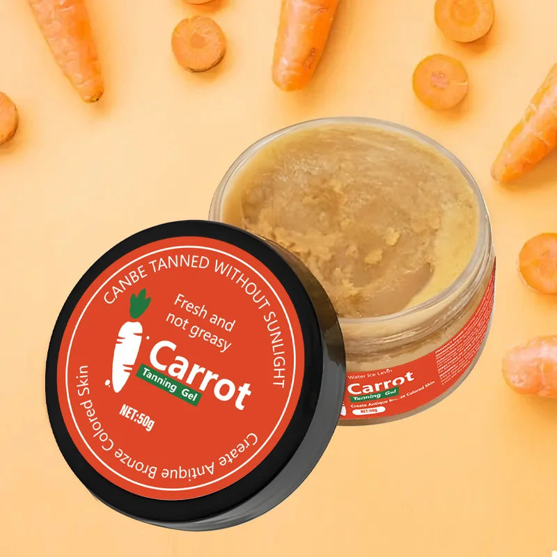 Carrot Tanning Gel Self Tanner and Bronzer for Natural Sunless Glow