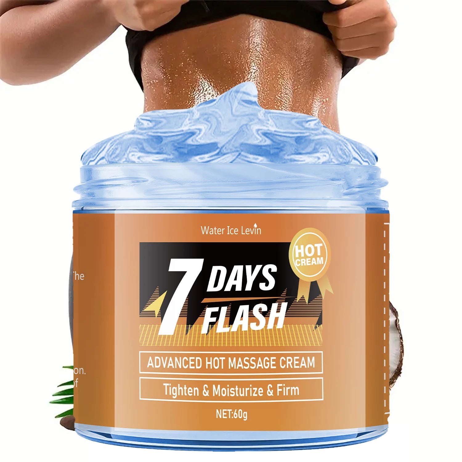 Water Ice Levin Hot Massage Cream Firming and Abdominal Tightening Gel - 2