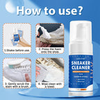 Sneaker Cleaner Kit Shoe Cleaning Foam Set for Canvas Leather and Suede