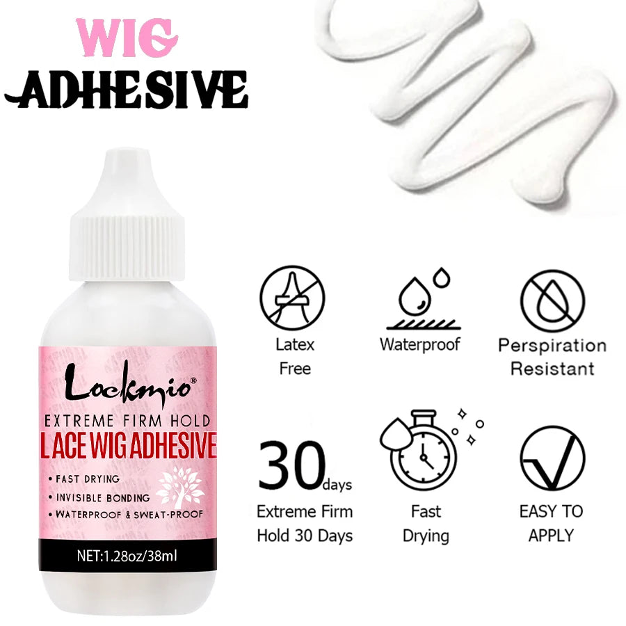 Lockmio Lace Wig Installation Kit Waterproof Glue and Melting Spray