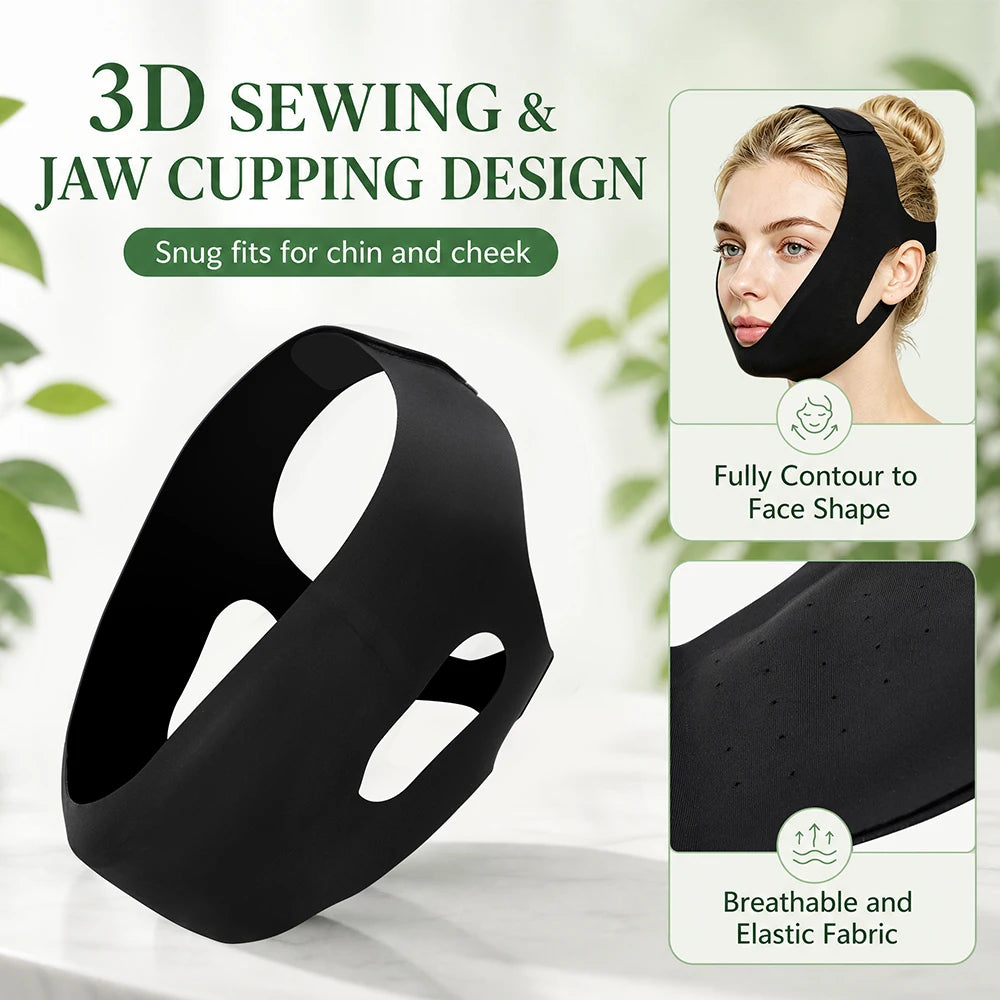 Hot and Cold Gel V-Line Facial Lifting and Slimming Bandage
