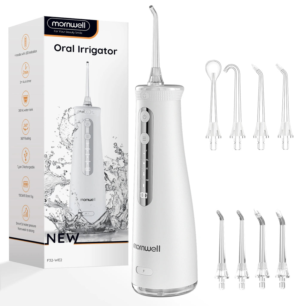Portable Cordless Water Flosser for Teeth Cleaning and Gum Health