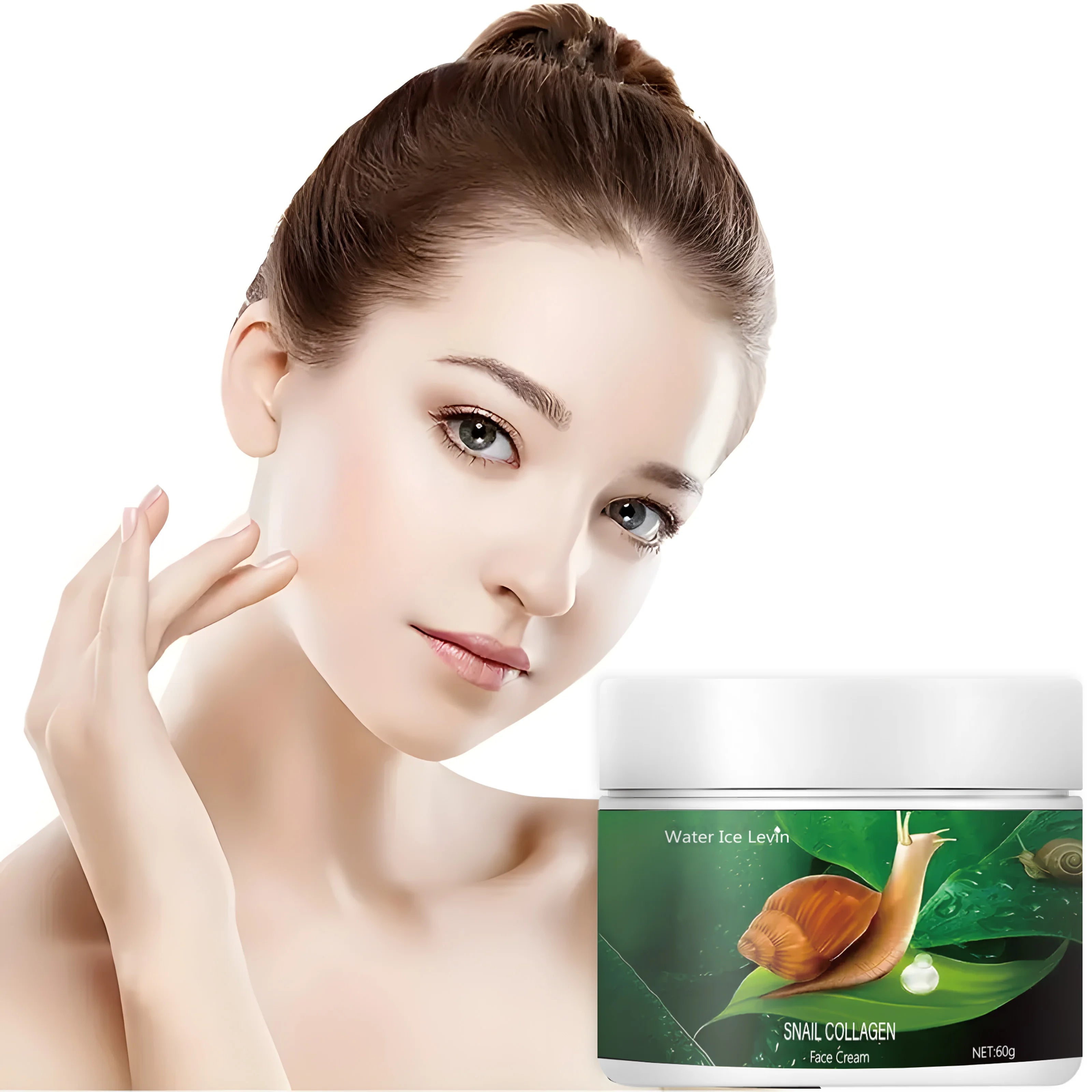 Water Ice Levin Snail Collagen Face Cream Anti-Aging Moisturizer - 1