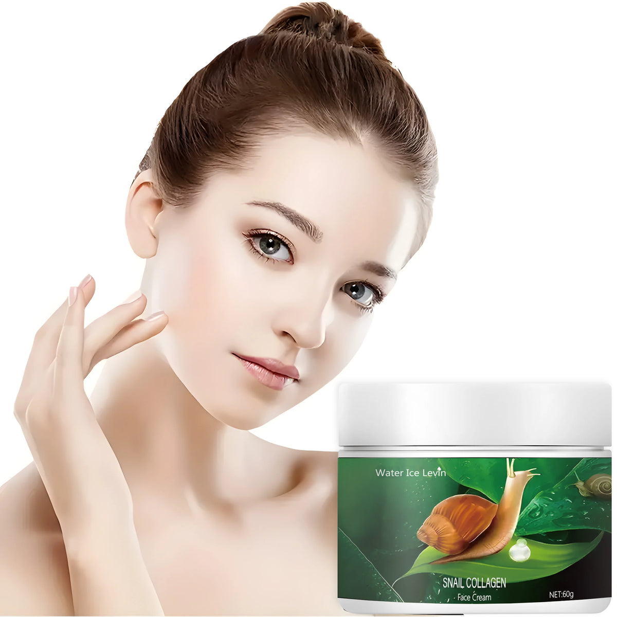Water Ice Levin Snail Collagen Face Cream Anti-Aging Moisturizer