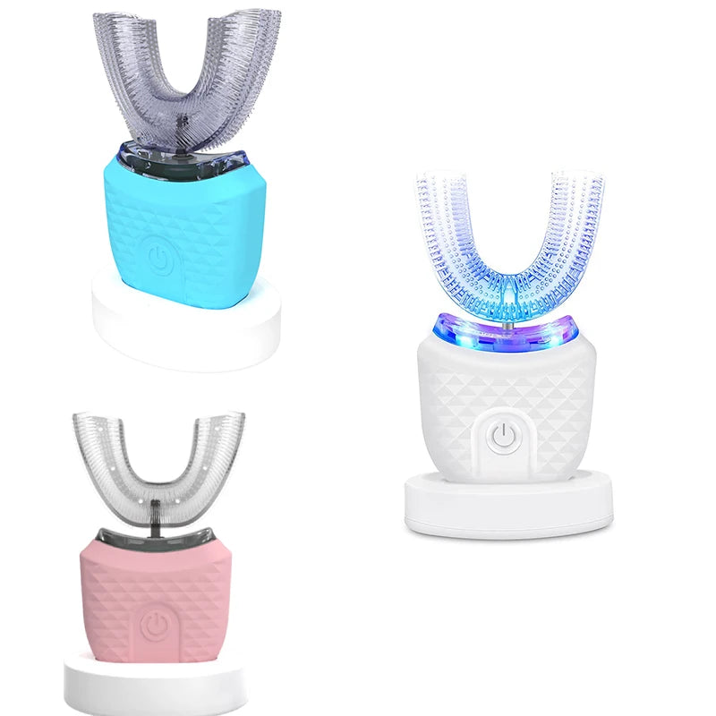 Smart UShape Ultrasonic Electric Toothbrush Rechargeable Whitening Set - 5