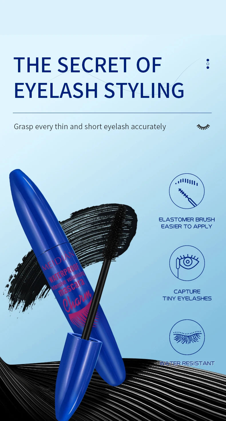 Meidian Waterproof Mascara Long Lasting Volumizing Eye Makeup