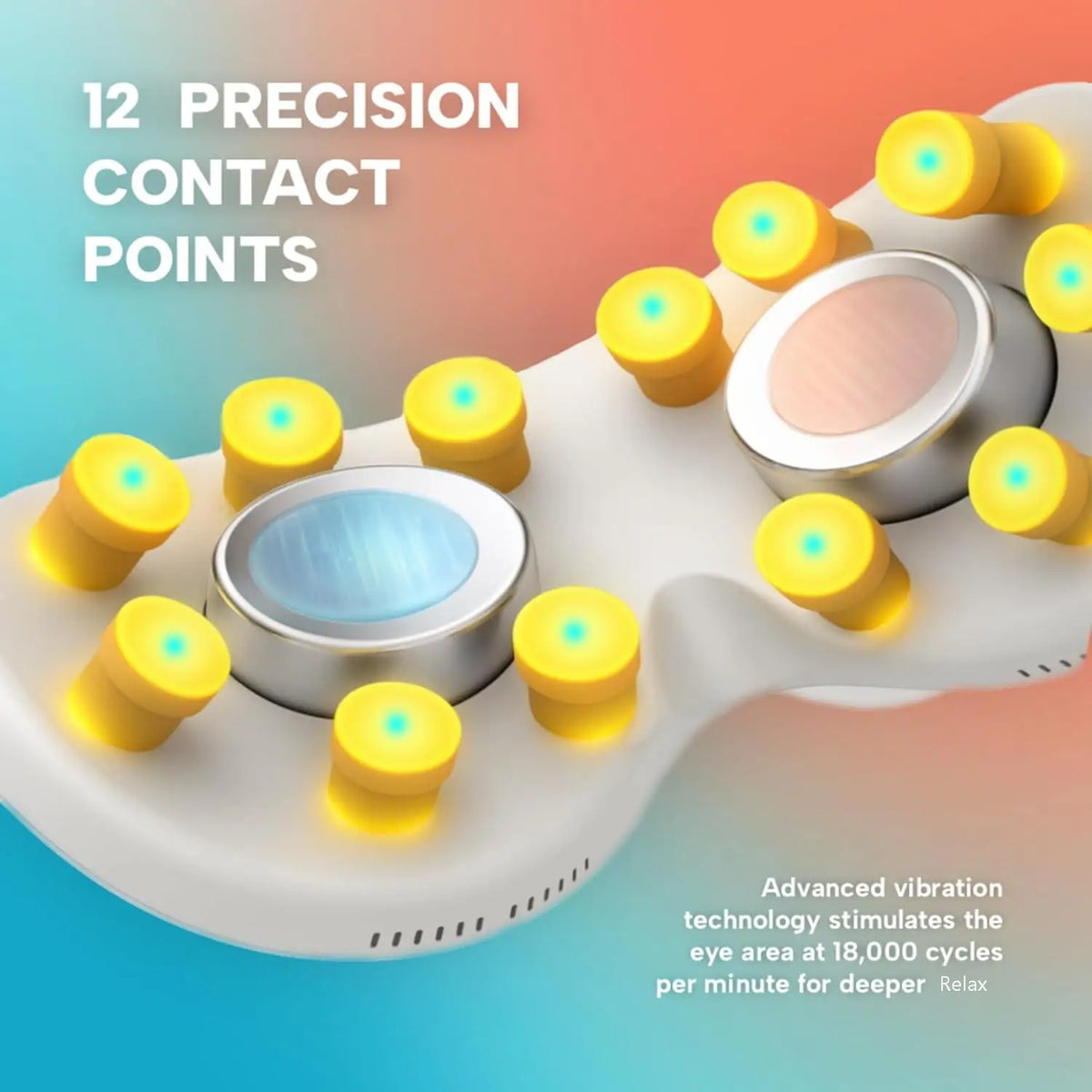 Smart Eye Massager with Cooling and Vibration for Eye Strain Relief