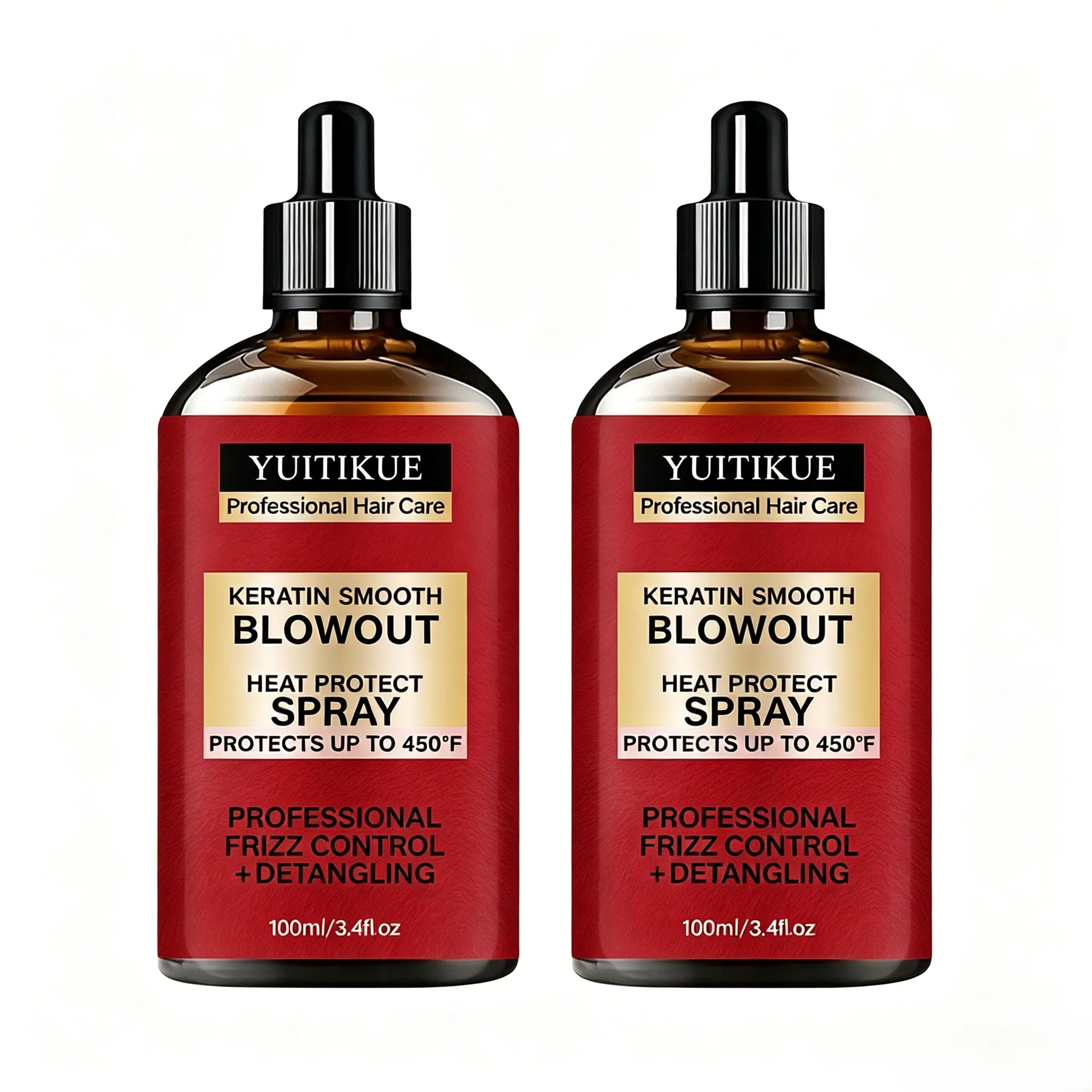 Keratin Smooth Heat Protect Hair Spray 450F Thermal Defense 100ml
