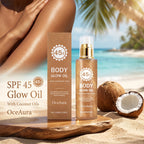 SPF 45 Coconut Glowing Body Oil Sun Protection