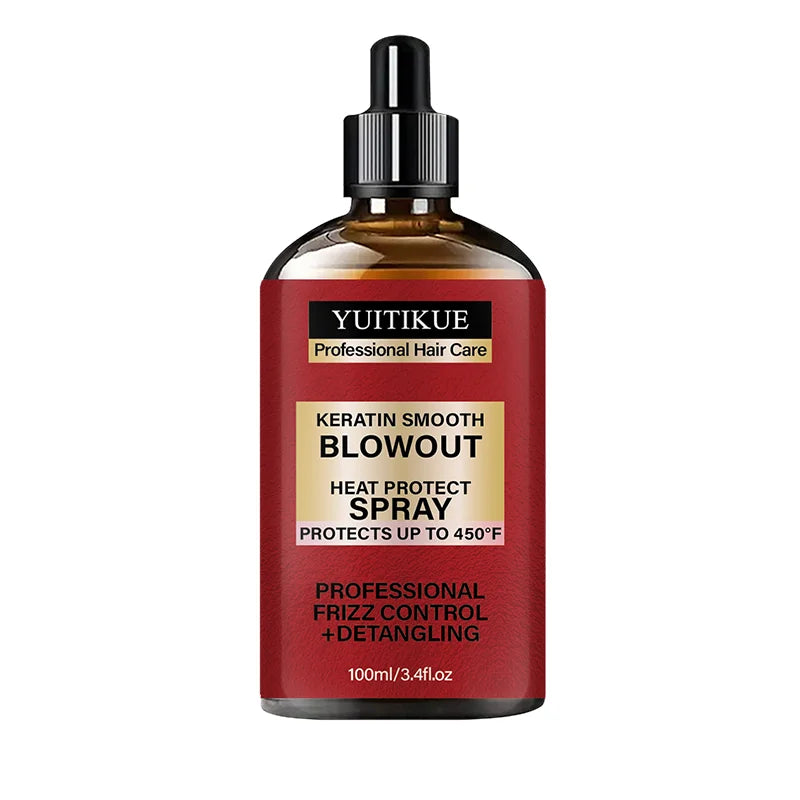 Keratin Smooth Heat Protect Hair Spray 450F Thermal Defense 100ml