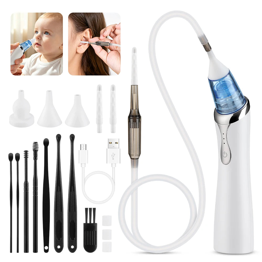 Electric Baby Nasal Aspirator and Ear Wax Removal Kit