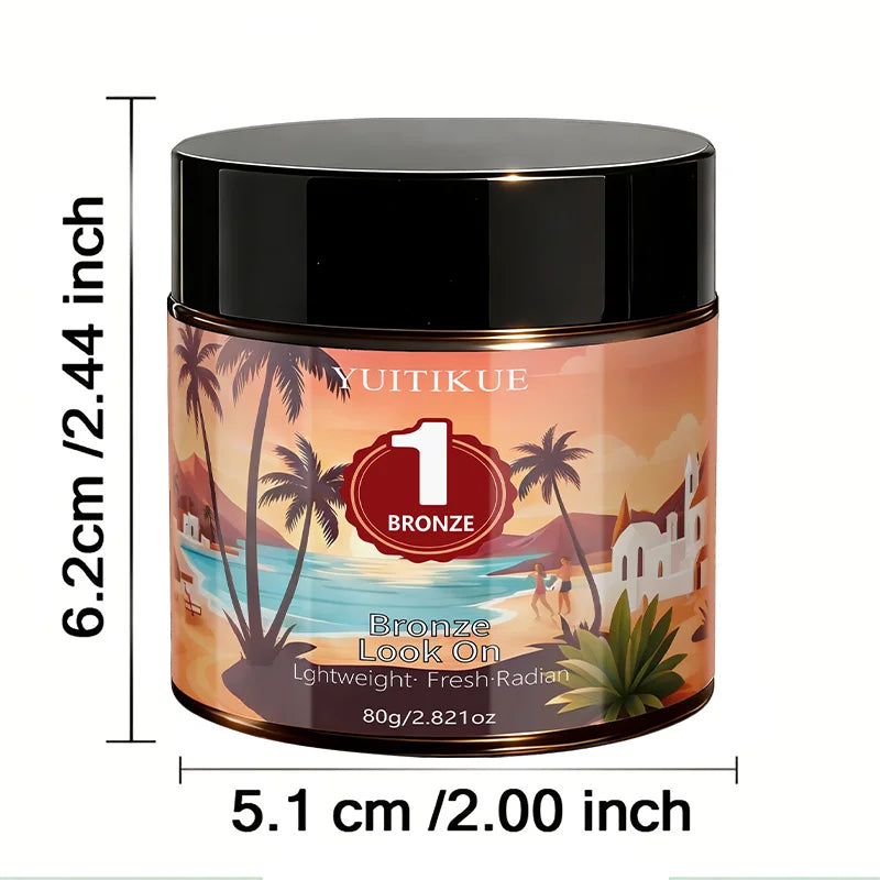 YUITIKUE Self Tanning Cream Natural Bronze Glow Bronzer 80g
