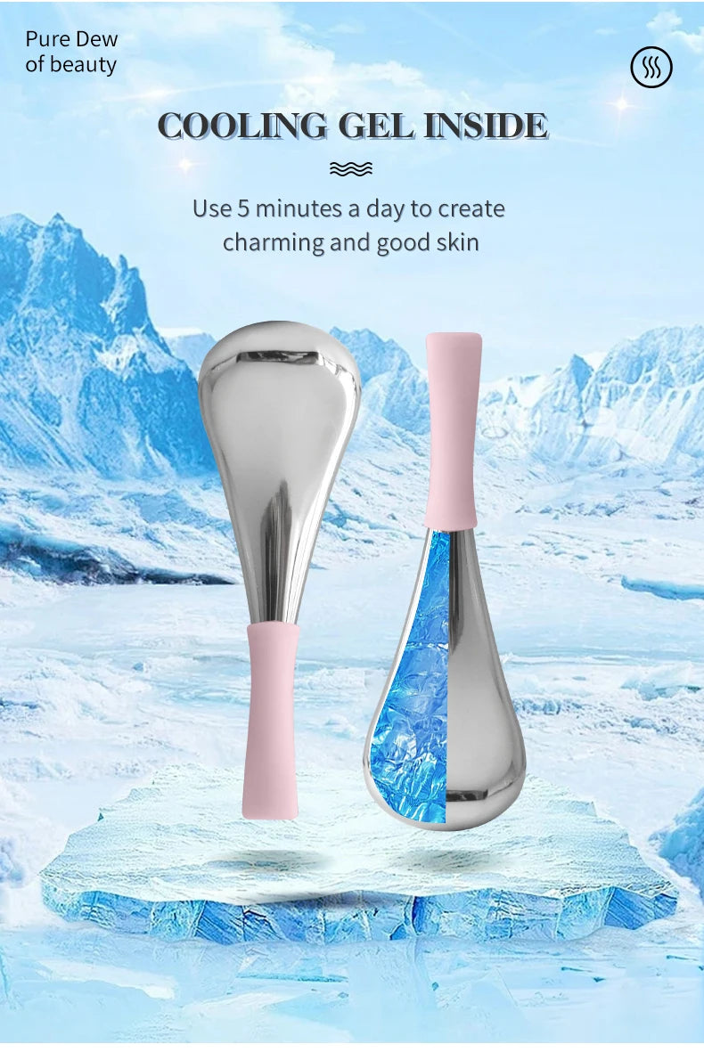 Stainless Steel Facial Cryo Sticks for Puffiness and Skin Cooling - 10