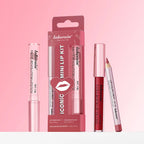 3-Piece Waterproof Matte Lipstick and Lip Liner Makeup Set