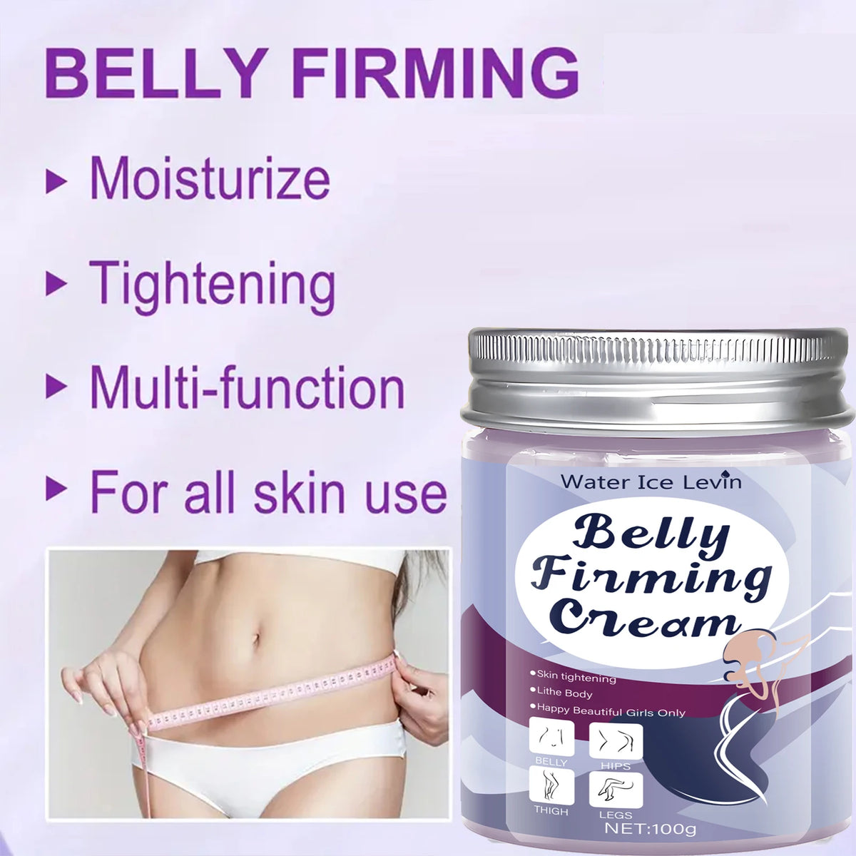 Belly Firming Cream Skin Tightening Body Lotion for Abdomen and Thighs