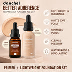 Liquid Foundation and Primer Makeup Set for Long-Lasting Coverage