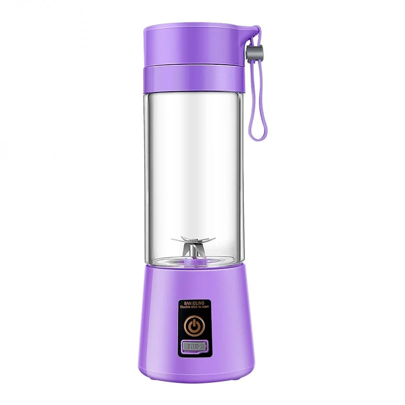 Portable USB Mini Juicer Blender 6 Blade Fruit Mixer Cup - 16