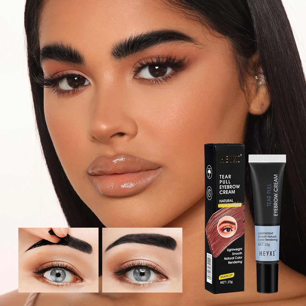 Heyxi Waterproof Tear Off Eyebrow Tint Cream Long Lasting Brow Gel
