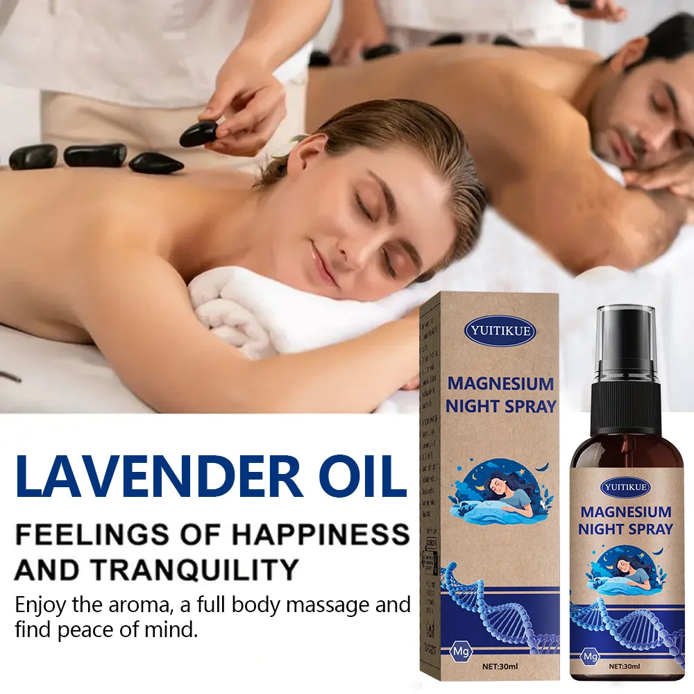Magnesium Night Spray with Lavender Oil Sleep and Relaxation Mist 30ml