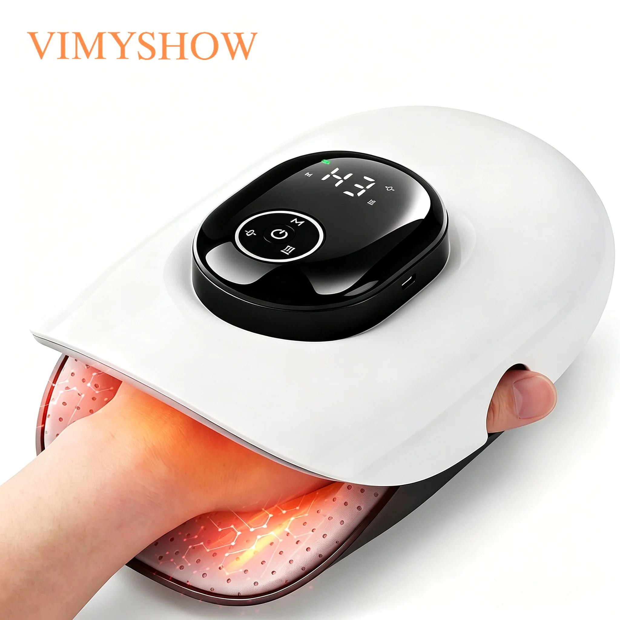 Wireless Heated Hand Massager with Air Compression - 1