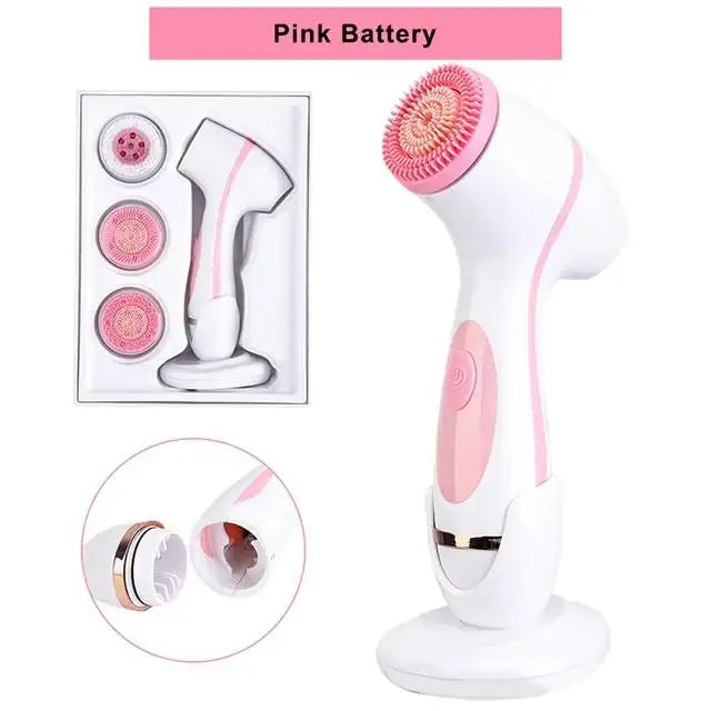 3-in-1 Electric Facial Cleansing and Exfoliating Brush - 13