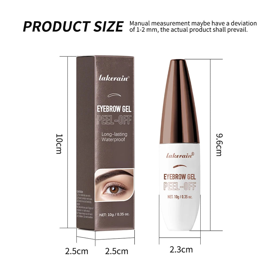 Waterproof Peel-Off Eyebrow Tint Gel for Long-Lasting Brows - 17