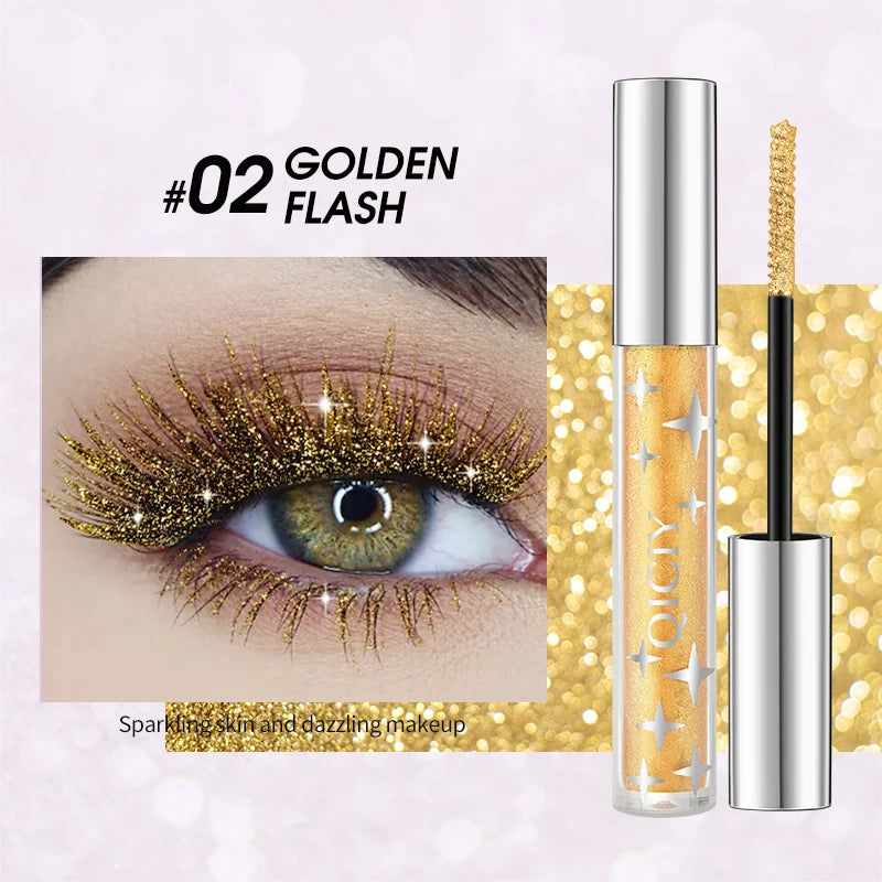 Glitter Mascara Waterproof Shiny Lash Enhancer for Party Makeup